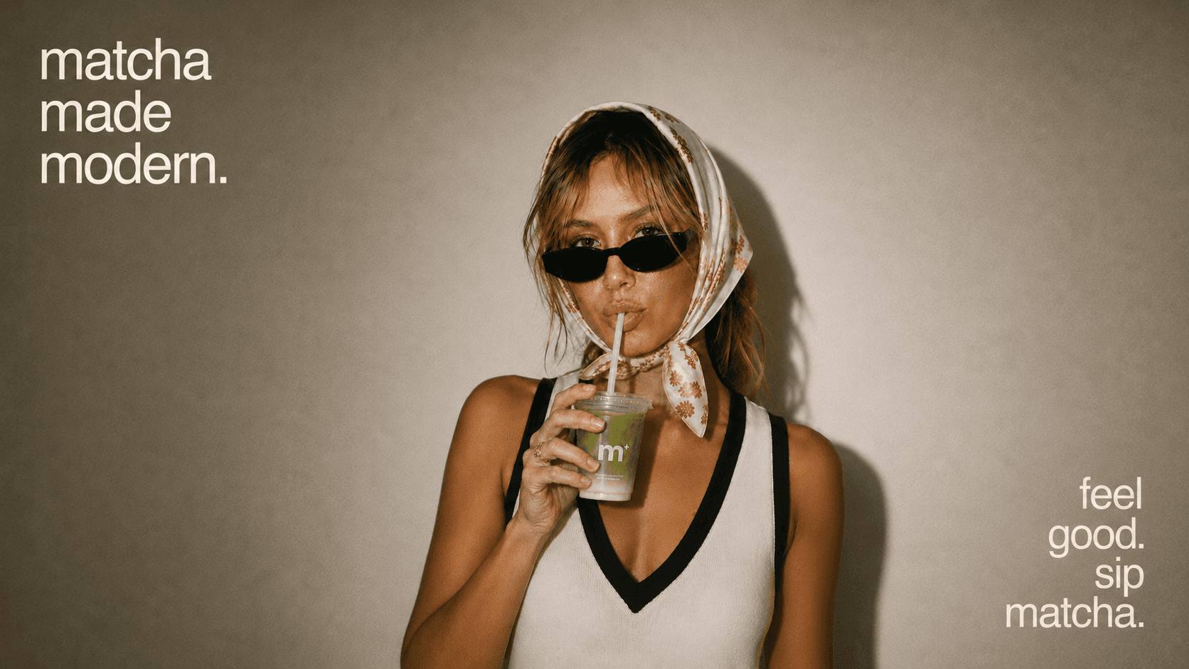 M Plus Matcha campaign portrait