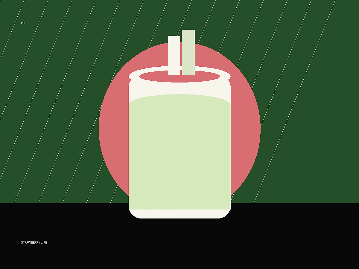 Strawberry Field Matcha served by M Plus Matcha